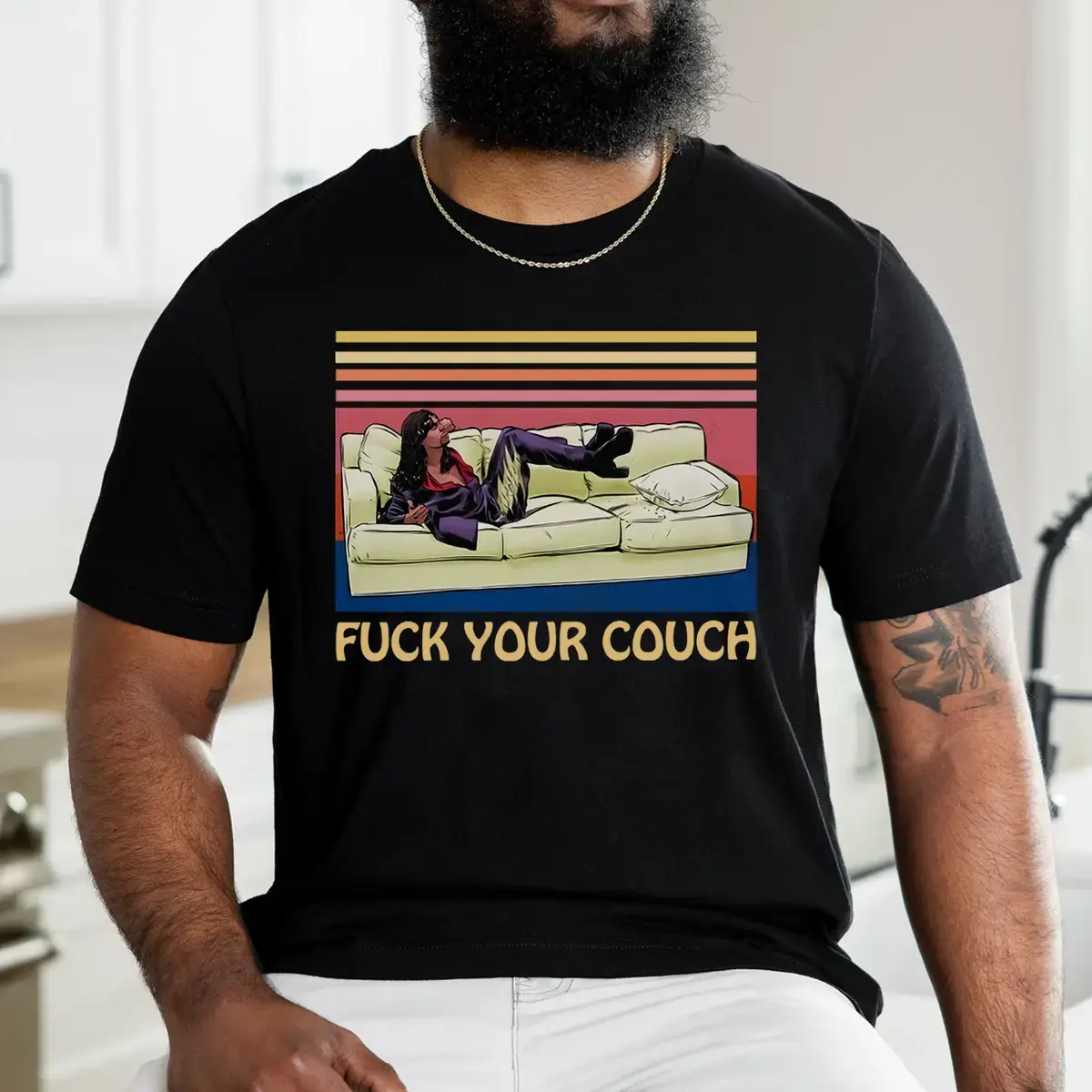 F*ck Your Couch Funny Graphic Vintage T-Shirt, Dave Chappelle Shirt, Rick James Shirt