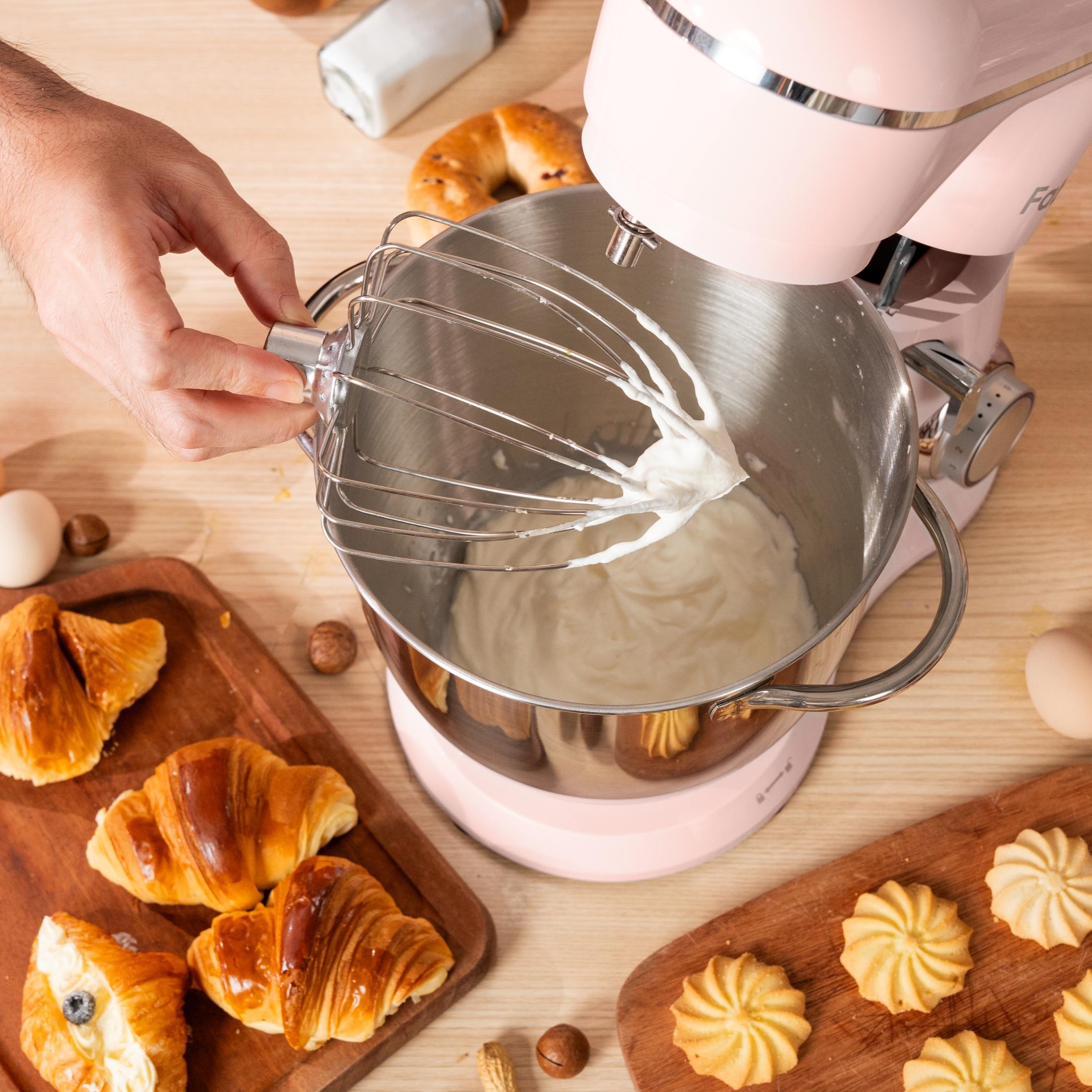 3.5QT/6.5QT Stand Mixer, 10-Speed Tilt-Head Electric Stand Mixer, 3-In-1 Kitchen Mixer with Bowl, Dough Hook, Whisk and Beater, Food Mixer for Baking, Cake and Most Home Cooks