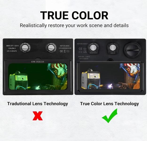 Solar Auto Darkening Welding Helmet Blue Eagle Design Novelty Party Gift Decorative Welder Mask for Festival Celebration & Gifting