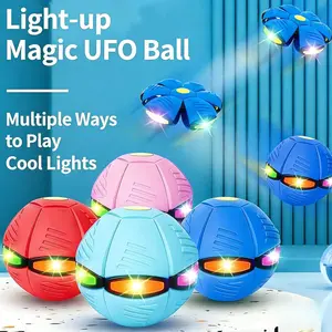 Magic Bouncing Ball, Magic Ball 6-Light Dual Form – Pop up, Flying Saucer Bouncy, Interactive Bouncing Balls for Parent, Outdoor Interactive Magic Meta Ball