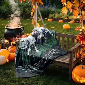 1 piece The album cover for Rex Orange County's "Who Cares" themed flannel blanket - Modern-style flannel throw blanket, suitable for sofas and beds, all-season use, super soft and comfortable, digital printing, 100% polyester material, machine washable