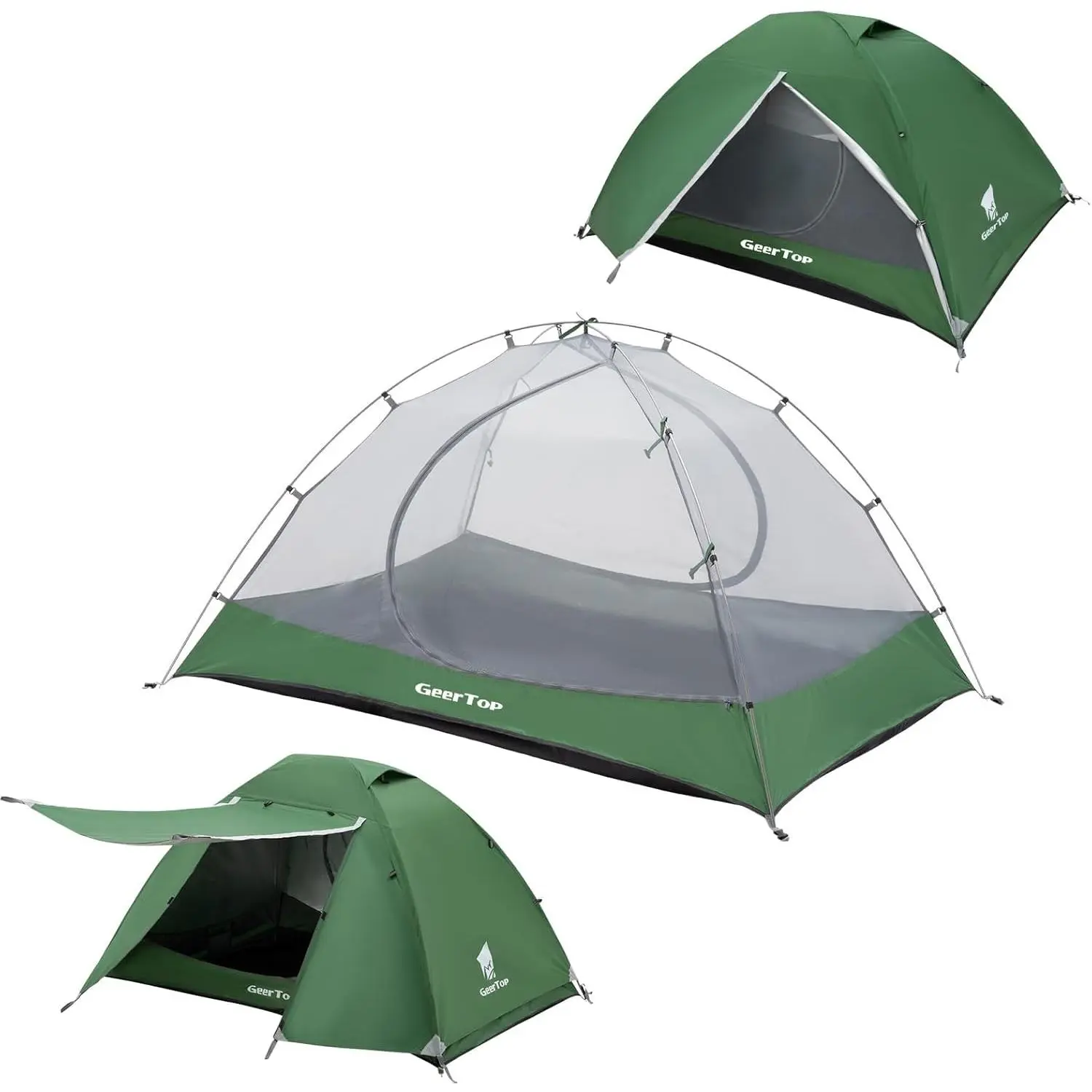 GEERTOP Ultralight Backpacking Tent 2 Person Waterproof Camping Tent 2 Man Double Wall Outdoor Easy Setup  for Family Camp tent