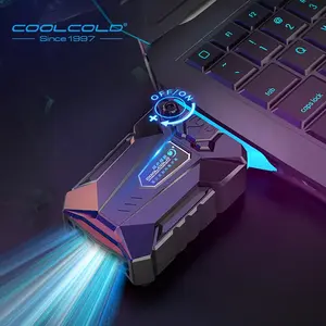 Vacuum Portable Laptop Cooler USB Air Cooler External Extracting Cooling Fan Notebook For 12-17in Laptop