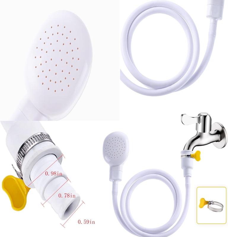 Sink Spray Rubber Hose, Sink Hose Attachment for Faucet Portable Sink Hose Faucet Sprayer, Shampoo Sprayer Hose for Dog, Pets, Bathing Baby, Washing Hair, Rinsing Vegetables.