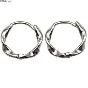You don't need to take it off when you sleep~ non-fading whole body S925 silver glossy round face with small earrings for women's simple small ear buckles ins