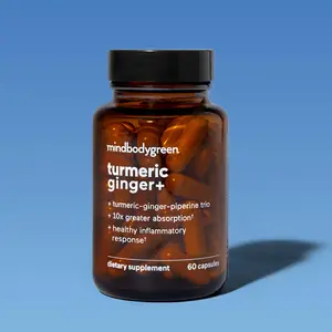 mindbodygreen Turmeric Ginger+ - 60 Capsules for Joint & Muscle Health Support - US Healthcare Supplement