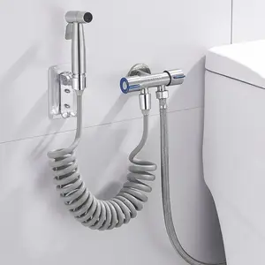 Toilet Flush Spray Gun Faucet Bidet Cleaner Bathroom Cleaning Companion Home Pressure Sprayer Toilet Water Gun