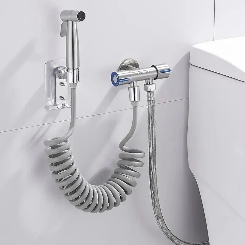 1 Set Adjustable Water Pressure Toilet Bidet Sprayer, High Pressure Handheld Toilet Sprayer, Toilet Cleaning Sprayer for Bathroom