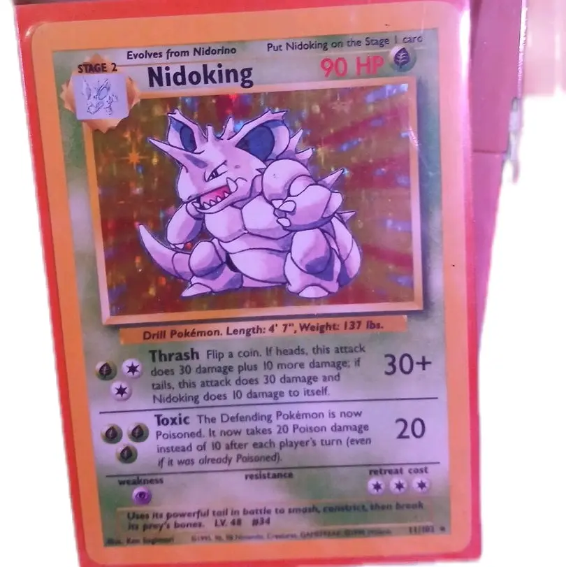nidoking holographic pokemon card Team Rocket's Nidoking ex - SV10: The Glory of Team Rocket [DOUBLE RARE] [Near Mint]