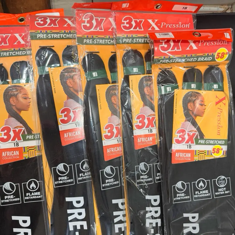 5-Pack Deal for $35 – X-Pression Braiding Hair, 58 Inches, Assorted Colors