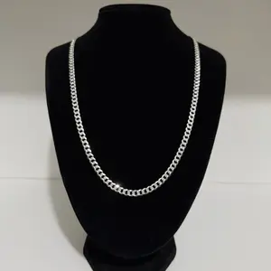 5mm 925 Silver Solid Cuban Chain