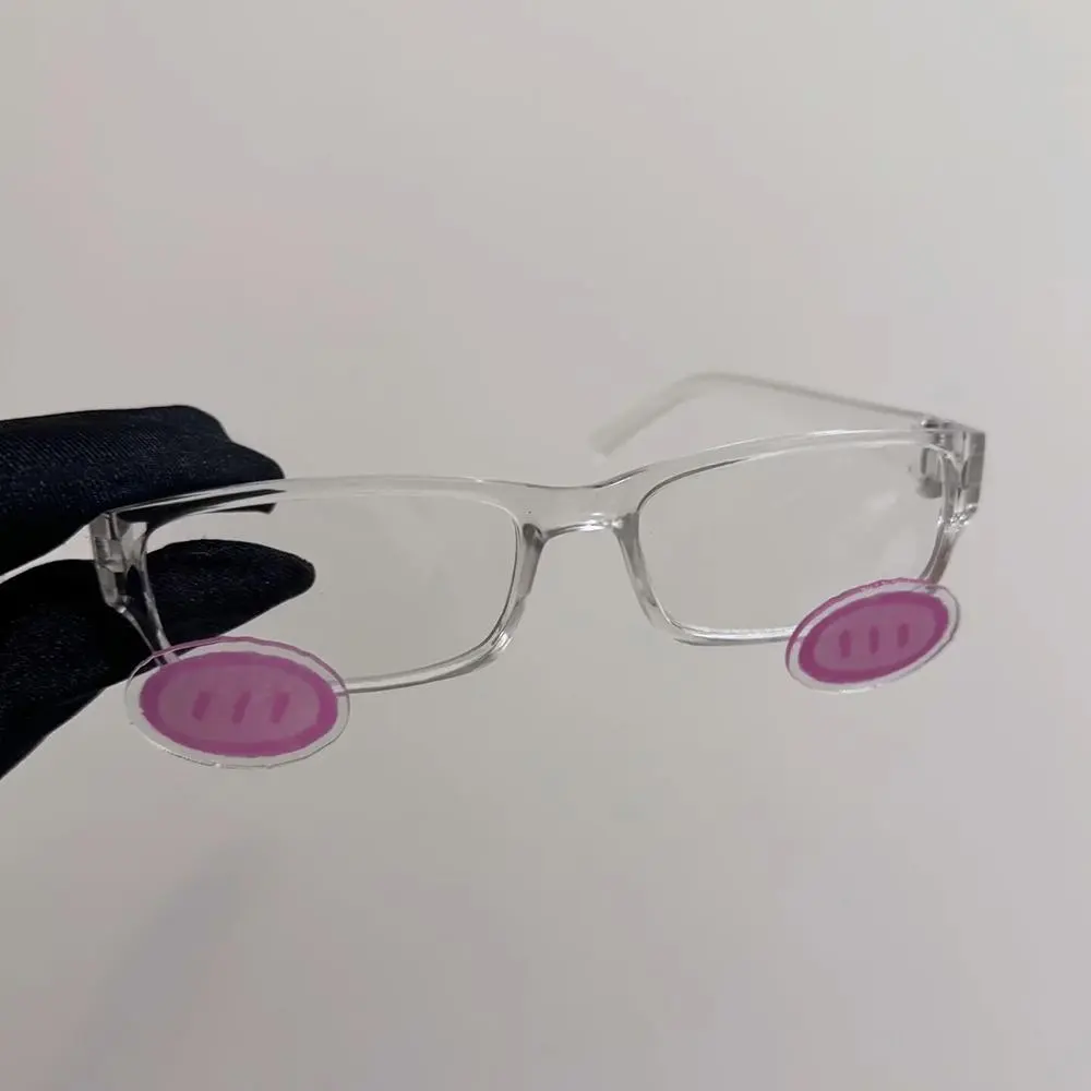 INS Powder Blusher Glasses Anime Cosplay Kawaii Eyewear Acrylic Transparent Fashion Retro Y2K Eyeglass Sunglasses Accessories