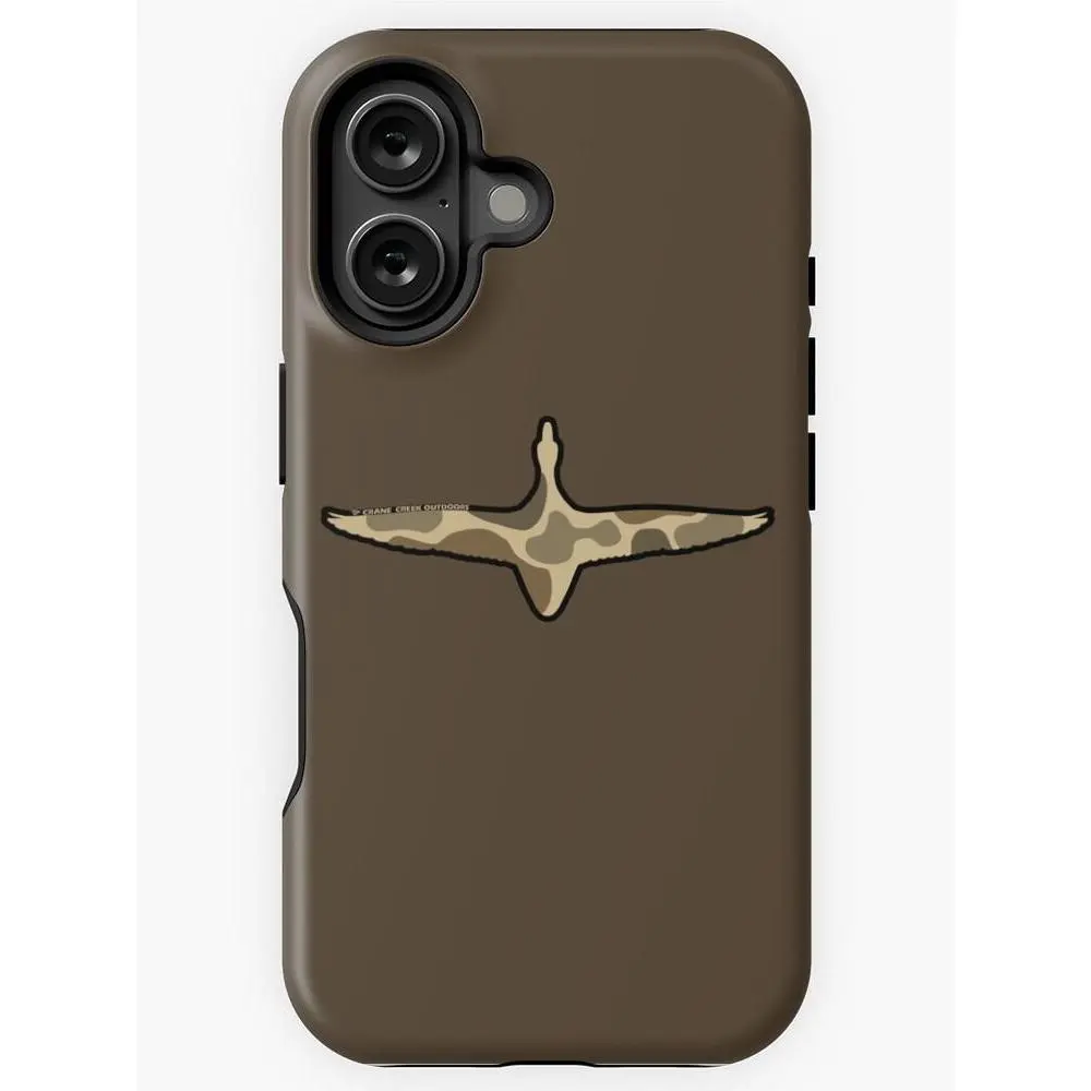 Mallard Wingspan Old School Camo iPhone Case - Durable Impact-Resistant Protection, Finish, Suitable for Devices, No Warranty Compatible with iphone 17 pro case iphone 16 pro max case 15 14 13 12 11 & Samsung S25 S24 S23 Ultra Fe