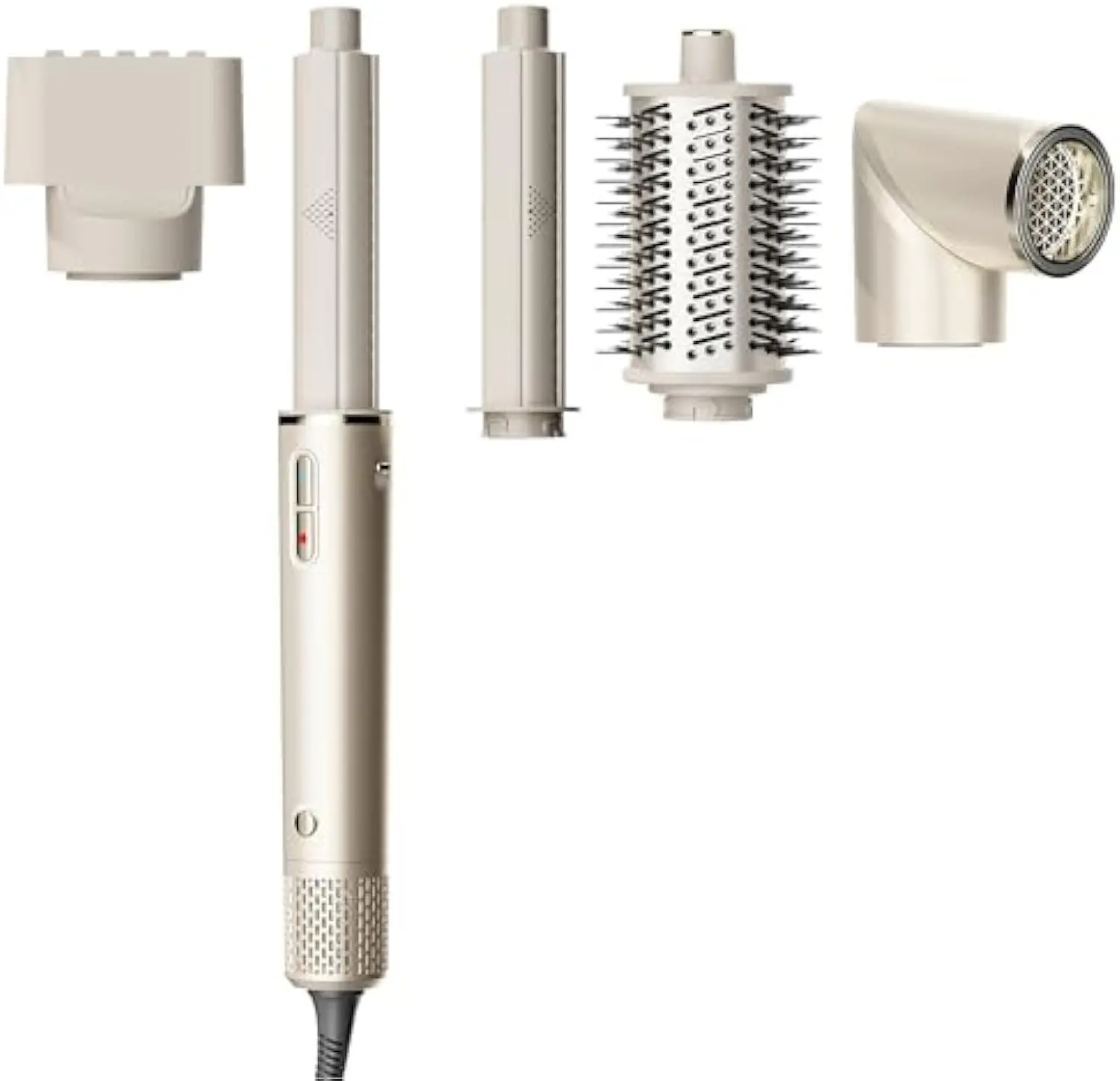 Hair Dryer Brush, Air Styling and Drying System, Detachable Multi-Functional Styler with Auto Curler, Oval Brush, Concentrator Attachment Blow Dry Brush 5 in 1 Set