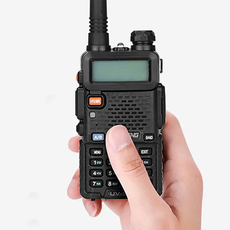 BAOFENG UV-5R Ham Radio Handheld 2 Way Radio Long Range Dual Band VHF UHF Rechargeable Amateur Portable Walkie Talkie for Adults Hiking Hunting Camping with Headset Clip