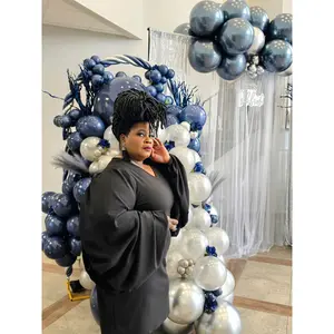 Black Bloom Bell Sleeve Midi Plus Size Dress