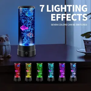 12 Inch LED Bubble Fish Atmosphere Lamp, Bedroom Table Light Gift, Acrylic Bedside Lamp, Home Decor Night Light, Selective Furniture Decoration