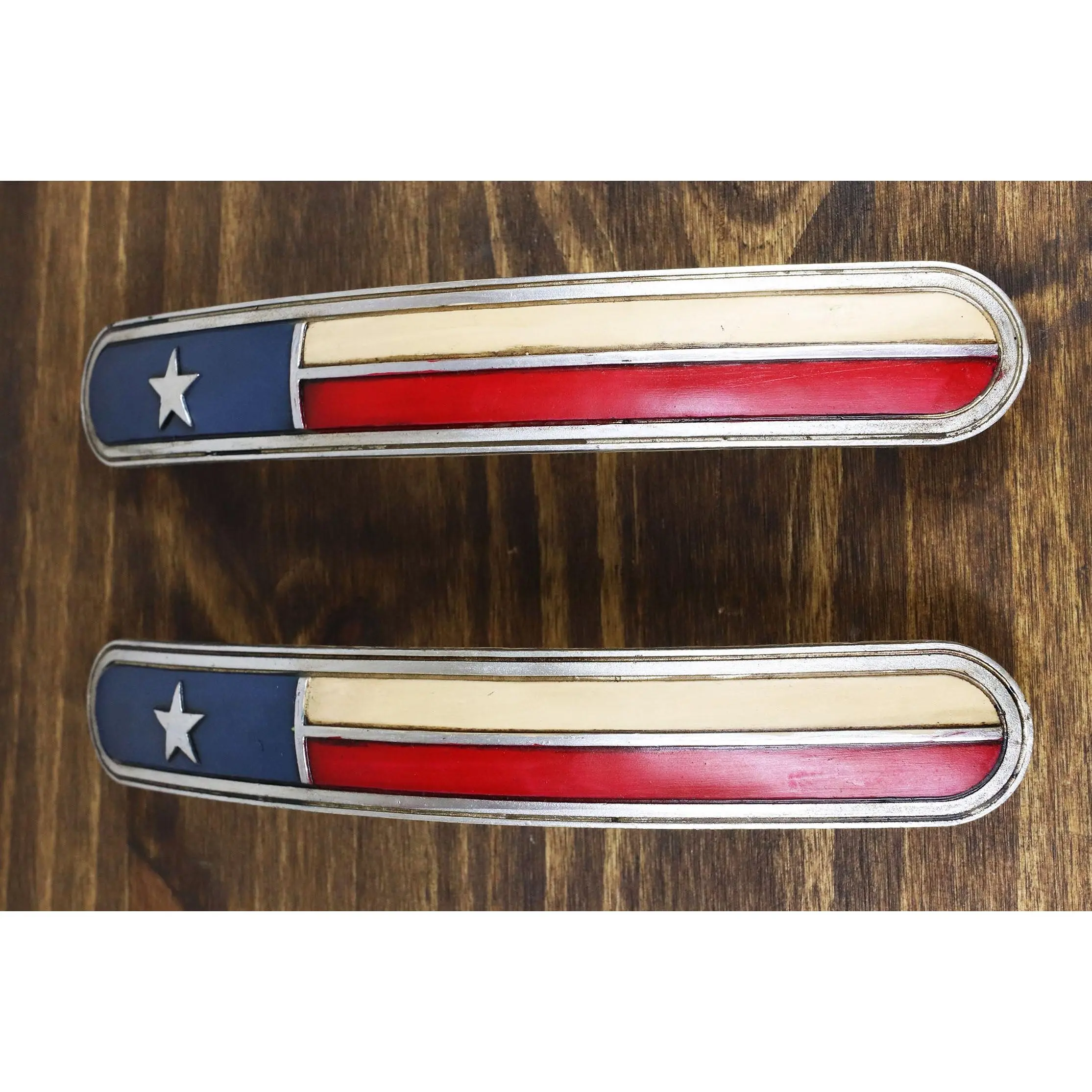 Set Of 2 Western Cowboy Texas Flag Drawer Cabinet Furniture Bar Pull Knobs