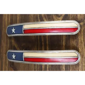 Set Of 2 Western Cowboy Texas Flag Drawer Cabinet Furniture Bar Pull Knobs