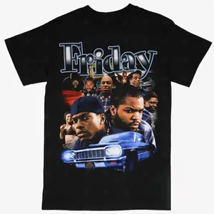 Friday Tee Shirt Ice Cube Movie Hiphop Rap Style Tee For Men Women, For Fans Unisex Casual
