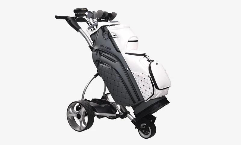 Ask Echo SLC-130LE Golf Bag  Luxury 15 Way Full Length Dividers Golf Quiet Synthetic Leather Cart Bag