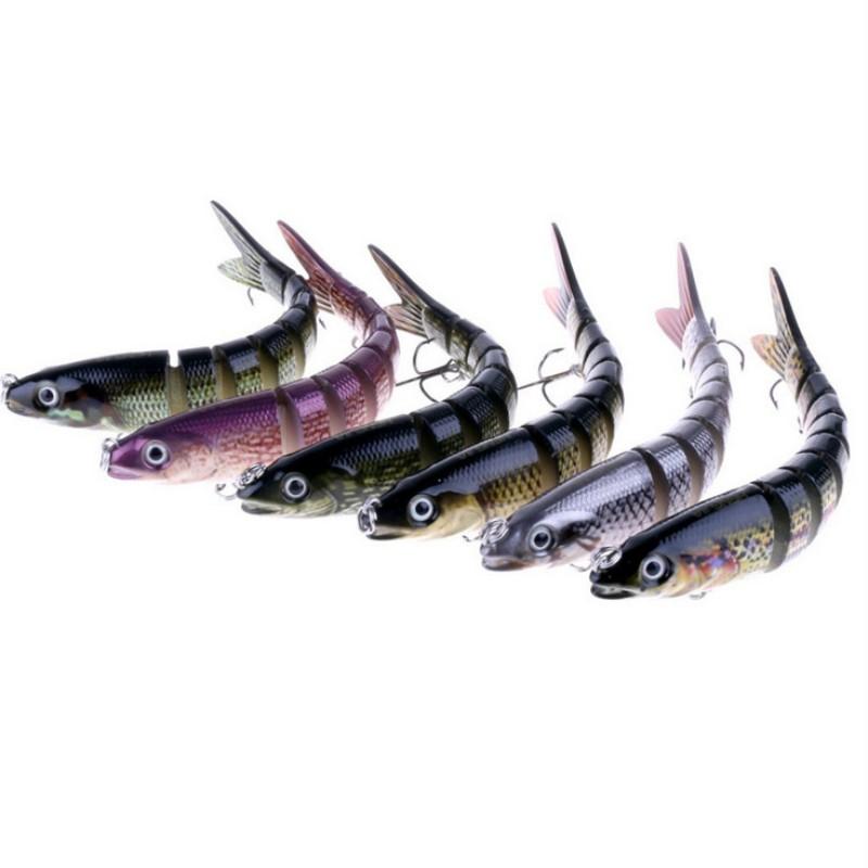 Pike Fishing Lures Artificial Multi Jointed Sections Hard Bait Trolling Pike Carp Fishing Tools