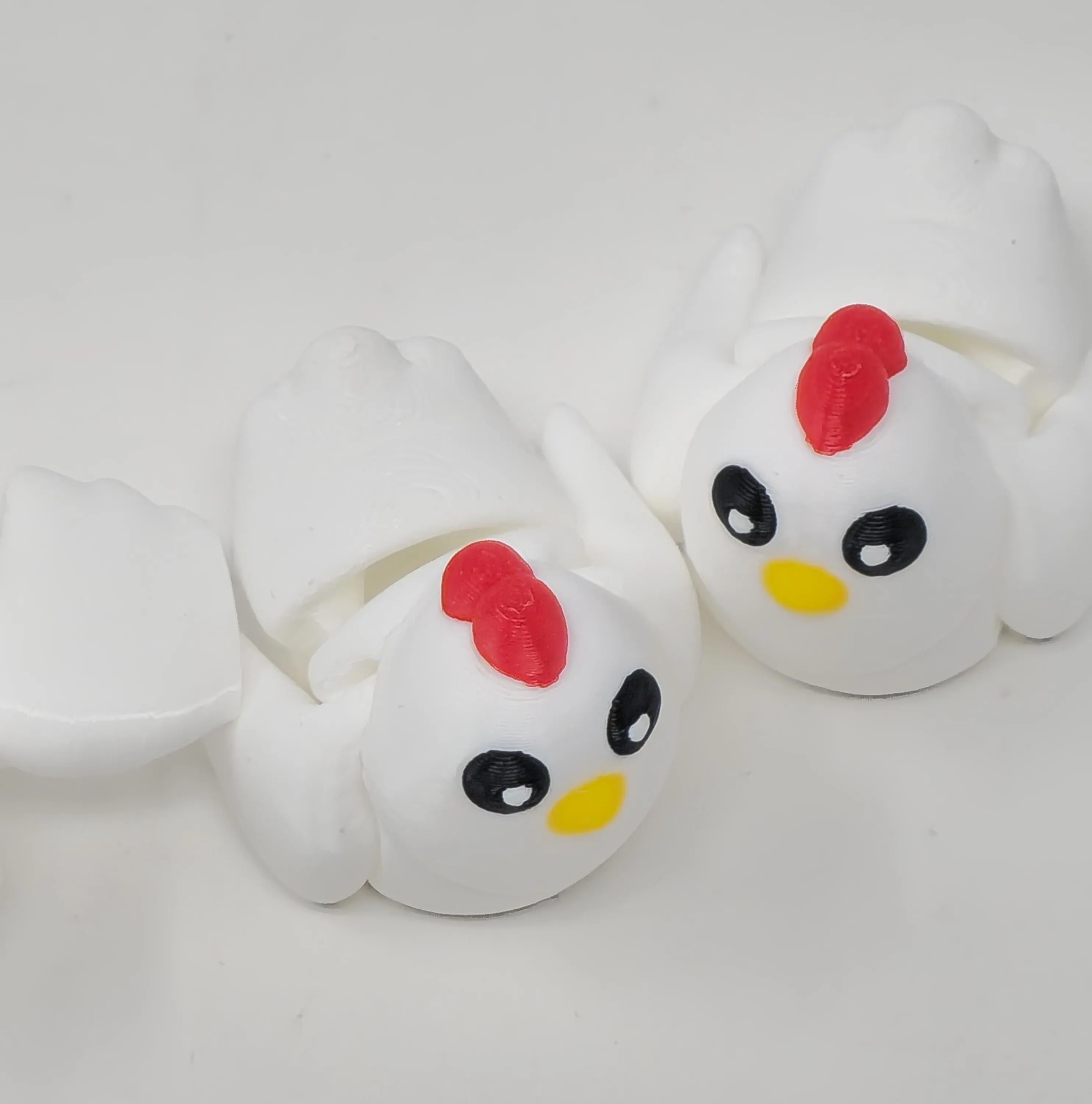 3D Printed Articulated Chicken Fidget Toy - Portable Palm-Sized Unisex Sensory Stress Relief Toy with Interlocking Joints, Smooth Motion, Durable High-Quality Build for 3-4 Years Old Fidget Enthusiasts