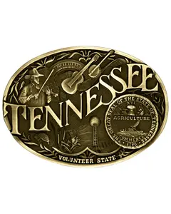 Montana Silversmiths Unisex Tennessee State Heritage Attitude Belt Buckle - 60811Tnc
