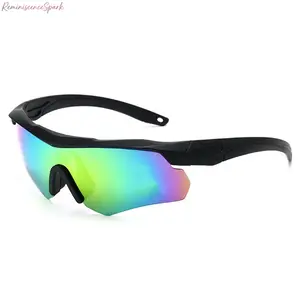 Unisex Outdoor Sports Sunglasses with Wrap Around Design, Windproof Protective Eyewear, UV Protection Lightweight Shades for Cycling, Fishing, Riding & All Outdoor Adventures