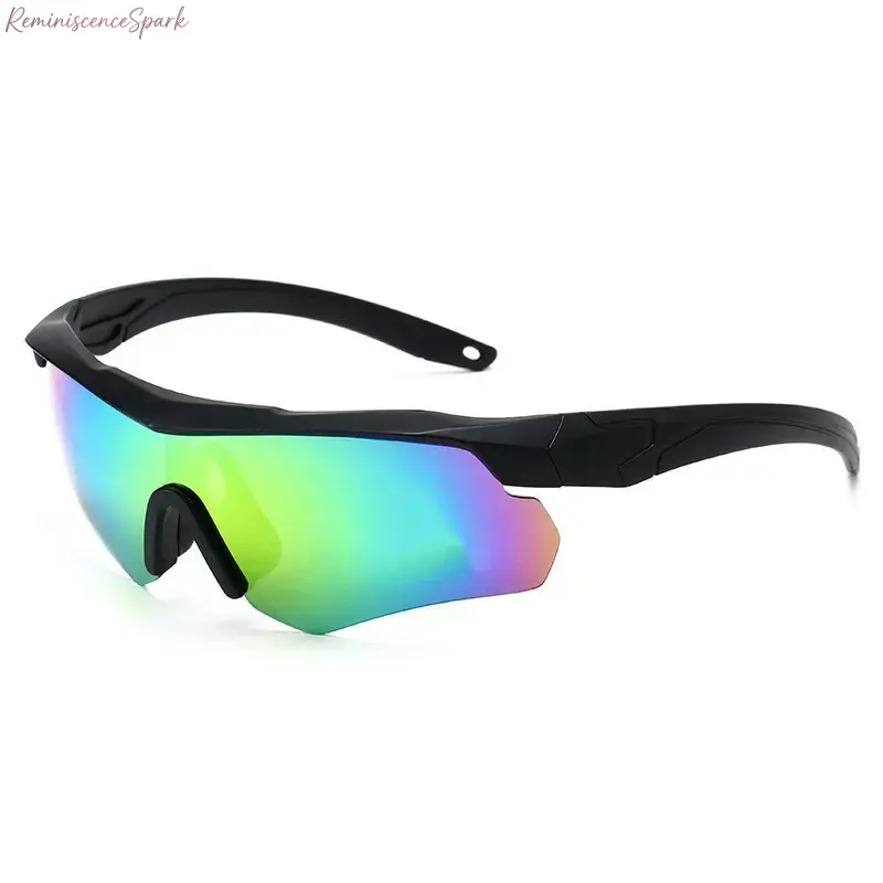 Unisex Wrap-Around Sports Sunglasses, Windproof Lightweight Frame with a Contoured Fit, UV Protective Anti-Glare Lenses for Cycling & Fishing