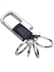 Metal Construction Keychain with Detachable Key Rings, Practical for Car Keys, Convenience Bottle Opener Stainless Steel, Creative Gift for Men & Women, Stylish Keychain, Fashion Accessories for Daily Use, Travel Essentials, Parking Key, Key Fob