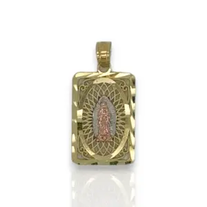 Virgin Guadalupe Pendant - 10K Yellow Gold
