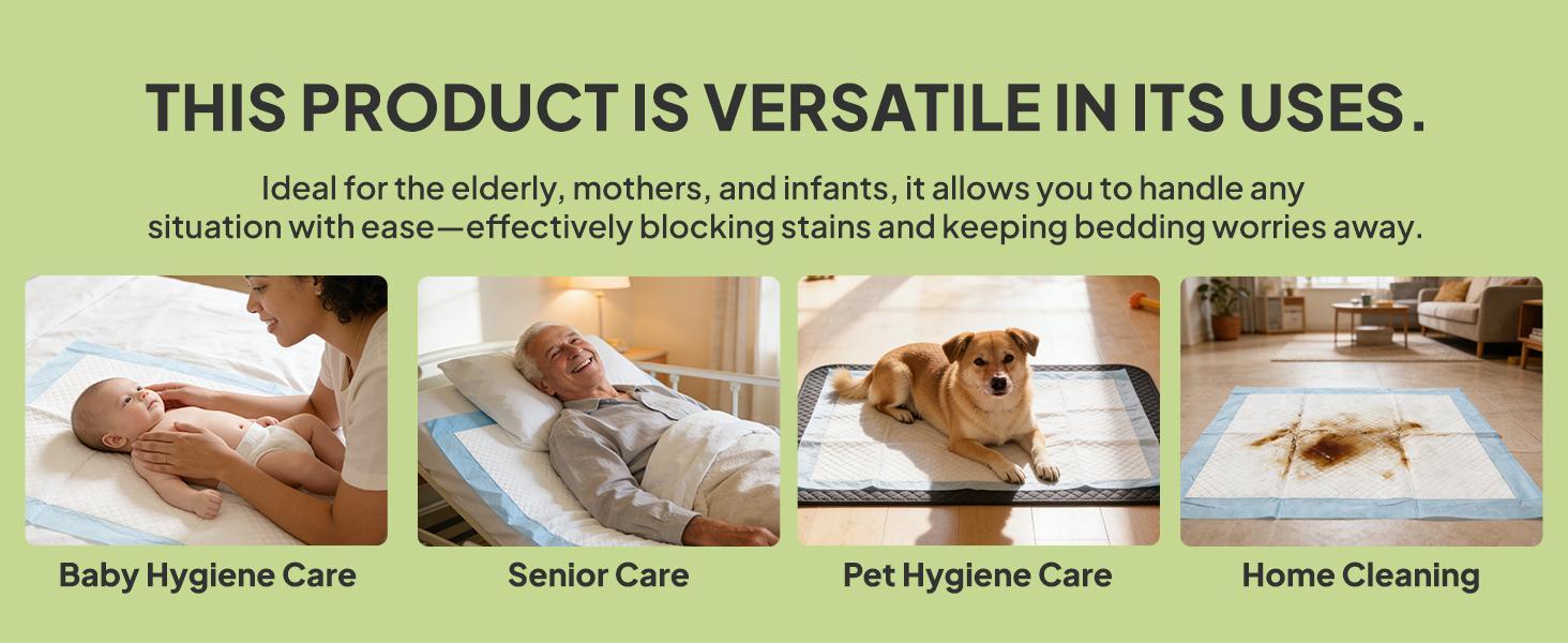 X9 Disposable Underpads 50 Count Leakproof Bed Pads for Incontinence Baby Postpartum & Pets Quick Dry Soft Comfort All Size Options 22x22 28x34 30x36 - Daily