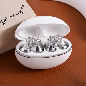 Earphone Clip for Freeclip Bluetooth Earrings Super Shiny Water Drop Zircon Bowknot Tassel Ear Clips DIY Fashion Earrings