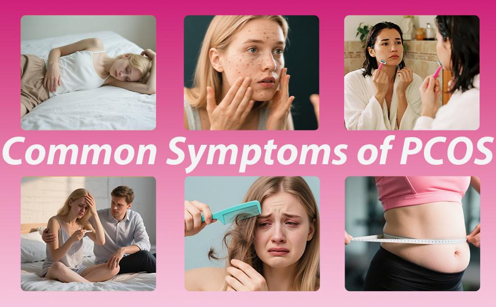 SIYOLAHERB PCOS Vitamins Gummies 60 Count with Inositol Multivitamins Candy for PCOS Support Sweet