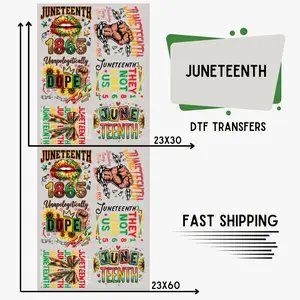 Juneteenth | Premade DTF Transfer Gang Sheet For Graphic Tees