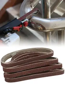 20Counts Sanding Belts Aluminum Oxide Belt Sander Belt 40/60/80/120 Assorted Grit Abrasive Belts Durable Polishing Grinding Belts for Sanding Wood Metal Plastic Aluminum