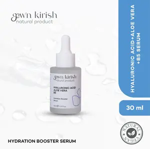 Gew’n Kirish Hyaluronic Acid + Aloe Vera + Vitamin B5 Hydration Booster Serum - Deep Moisture, Skin Soothing, 30 ml (1.01 fl oz)