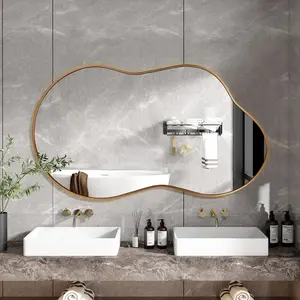 TVF Cloud Wall Mirror 36"x20" Mirror Aluminum Alloy Frame TVF Cloud Wall Mirror 36"x20" Mirror Aluminum Alloy Frame