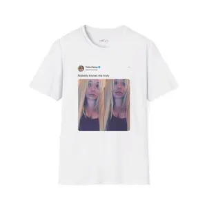 Trisha Paytas Nobody Knows Me Truly Graphic Tee - Trendy Twitter Post Inspired Shirt