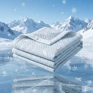 Cooling Comforter for Hot Sleepers & Night Sweats - Lightweight Blue Summer Cooling Blanket, Breathable Soft Cold Blanket for Queen King Size Bed, Ideal for Couch, Travel & Camping