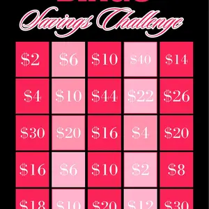 Bingo saving challenges for all age ranges