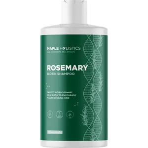 Maple Holistics Rosemary Biotin Shampoo for Thinning Hair 16 Fl Oz Vegan Sulfate-Free Nourishing Blend with Rosemary Oil Tea Tree Argan Lengthening Volumizing Moisturize
