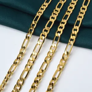 Silver Figaro  Necklace for Men  Stainless Steel Link  for Everyday Streetwear chain