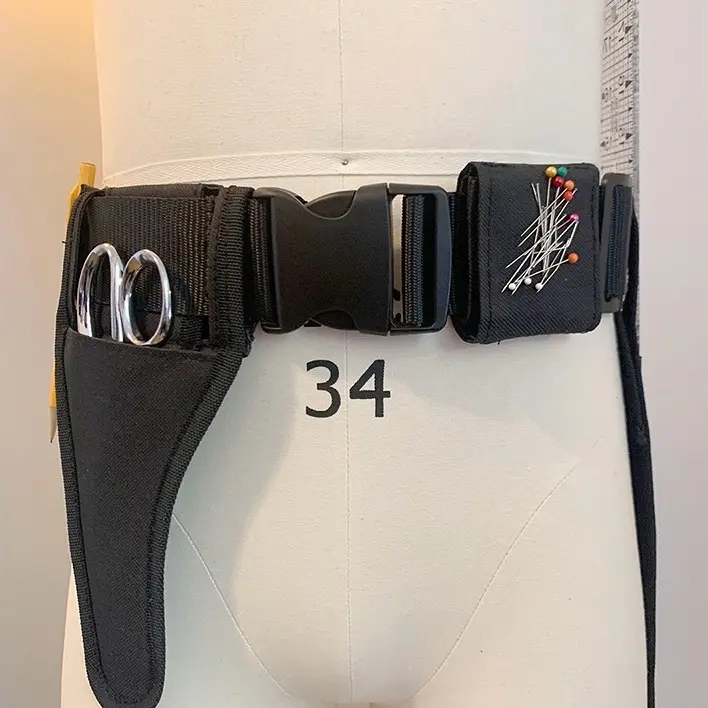 The Fashion Designer’s Toolbelt with Magnetic Pin Cushion Armlet, Scissors Holster, and Ruler Holder