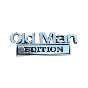 Old Man Edition 3D Emblem Sticker Badge, Funny Decals for Car, Truck, SUV, Motorcycle