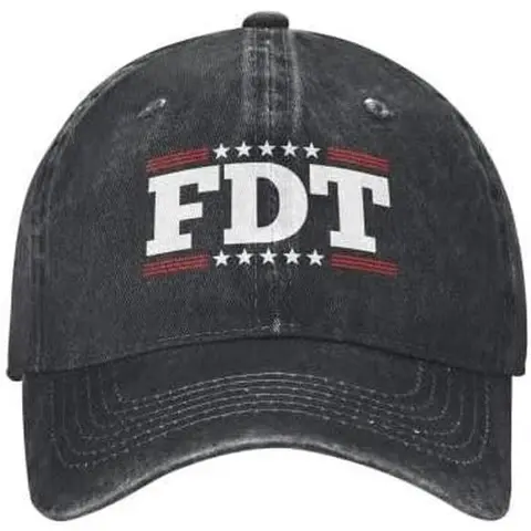 Unisex Vintage Washed Cotton Denim Baseball Cap - "Not My President" Embroidery, Fashion Snapback Dad Cap, Adjustable Outdoor Design, Fits Most Head Sizes, Sun Protection for Adults, Hiking Streetwear, Hang Dry