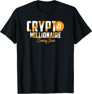 Crypto Millionaire coming soon BTC Crypto und Bitcoin T-Shirt - Josephroycos Shop 80B09KYJL3G6