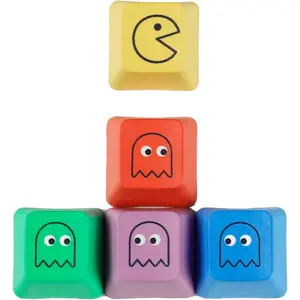 OEM Profile Pac-man Five Dye PAC PBT Key caps Custom Sublimation keycaps for MX Mechanical Gaming Keyboard (OEM Pac-man 5 )