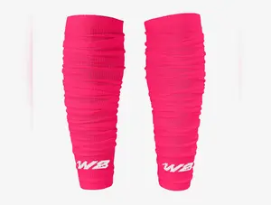 Pink Football Leg Sleeves 2.0 for Adults, Increased Compression & Durability, Non-slip Scrunch Design
